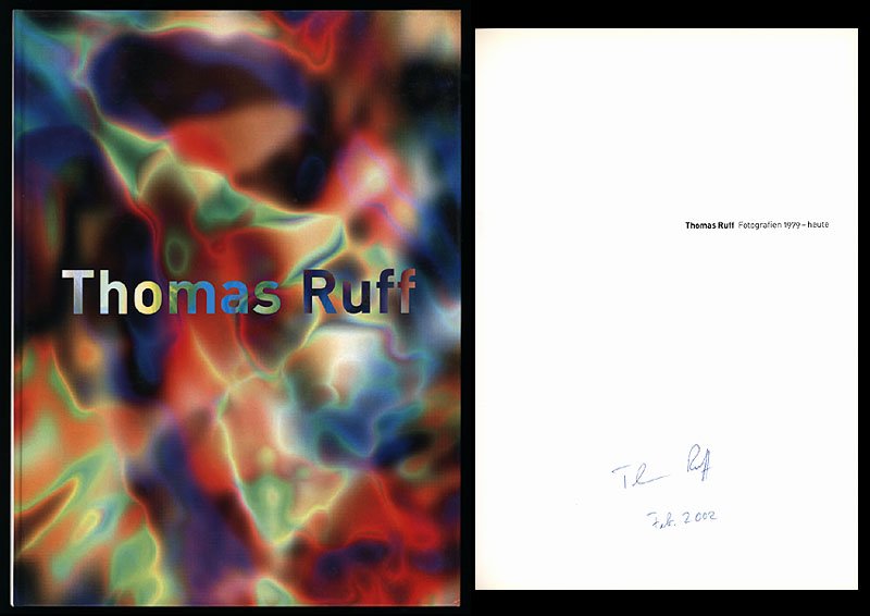 Thomas Ruff.“ (Ruff, Thomas - Winzen) – Buch signierte Erstausgabe